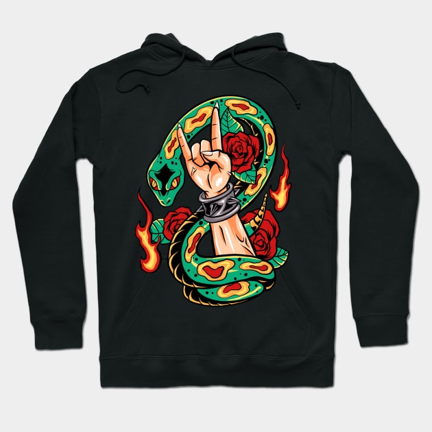 snake head Hoodie by spoilerinc